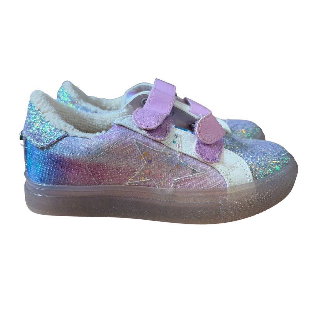 Steve Madden Toddler Girls Trezume Strap Sneakers Girls Size 10 Lilac Multi NIB!